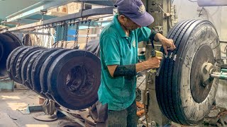 How old Tyres are Remanufacture in Factory with Hot Retreading Technique || Tires Retreading Process