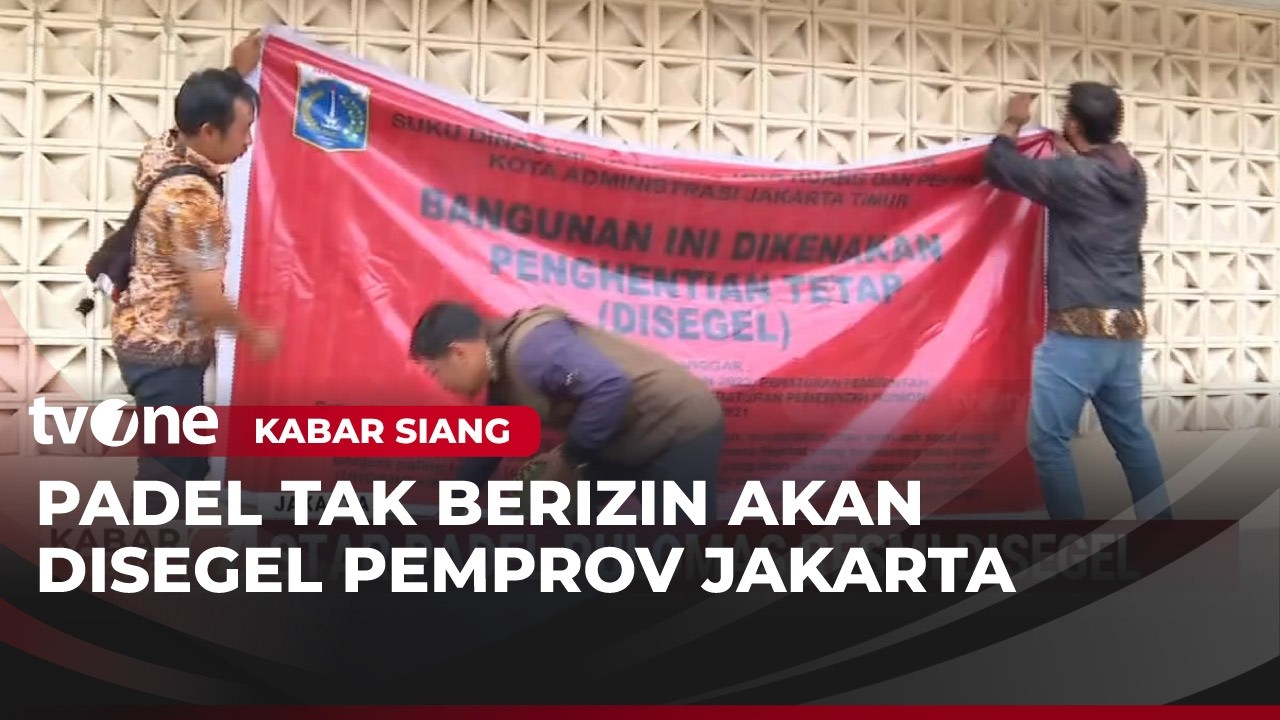 Pemprov Jakarta akan Segel Lapangan Padel Tidak Berizin | Kabar Siang
