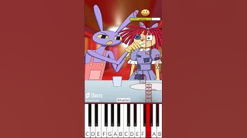 Ragatha Happiness (Gummy Bear) Jax & Ragatha Friendship Animation (@lupdup) - Octave Piano Tutorial