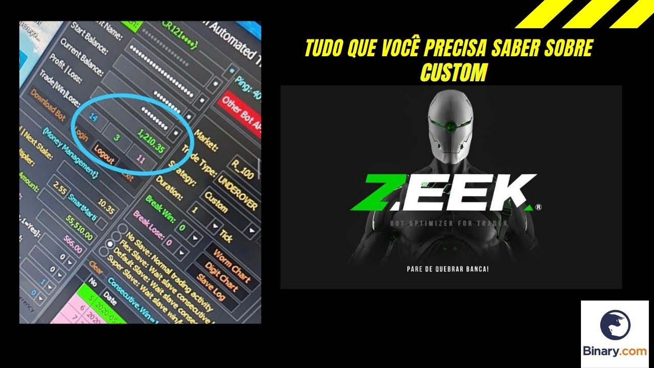 COLOQUE SEU BOT DENTRO DO ZEEK COM O CUSTOM – EXISTE MANIPULAÇÃO NA BINARY?