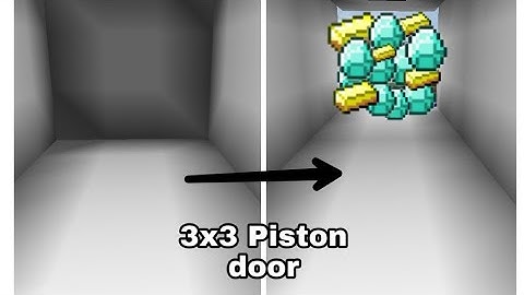 How to make 3x3 Piston door in Mini Block Craft 3d