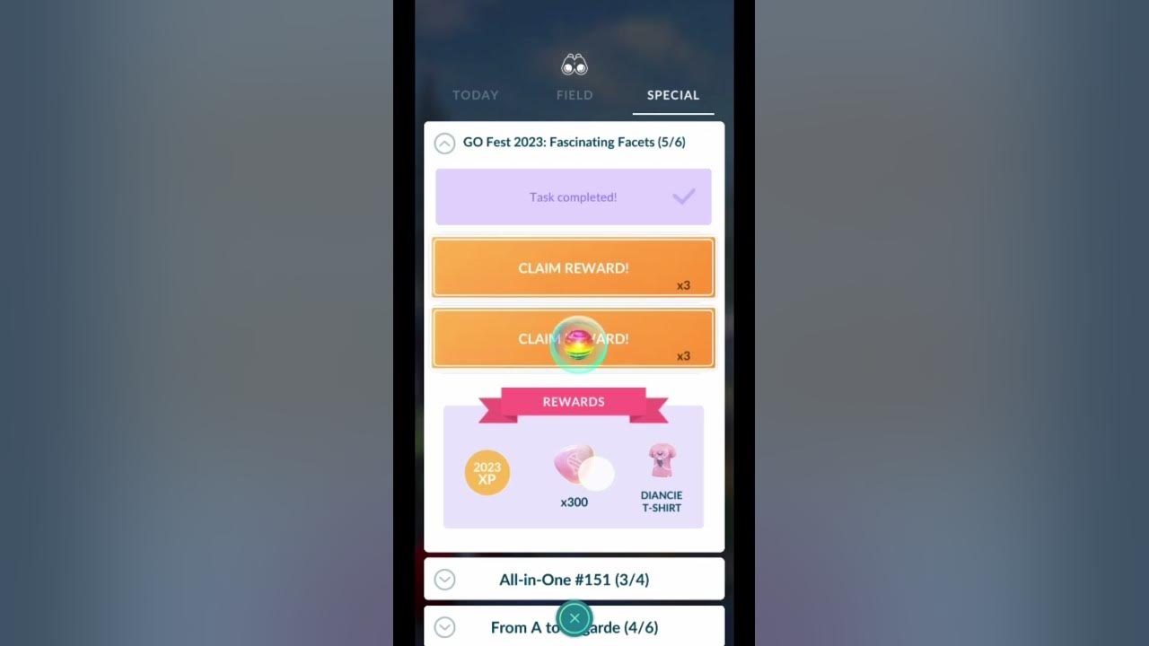 Special Research GO Fest 2023 Fascinating Facets 5/6 Pokemon GO YouTube