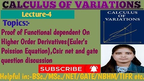 |Lec-4|Proof of Functional dependent On H.O.D(Euler