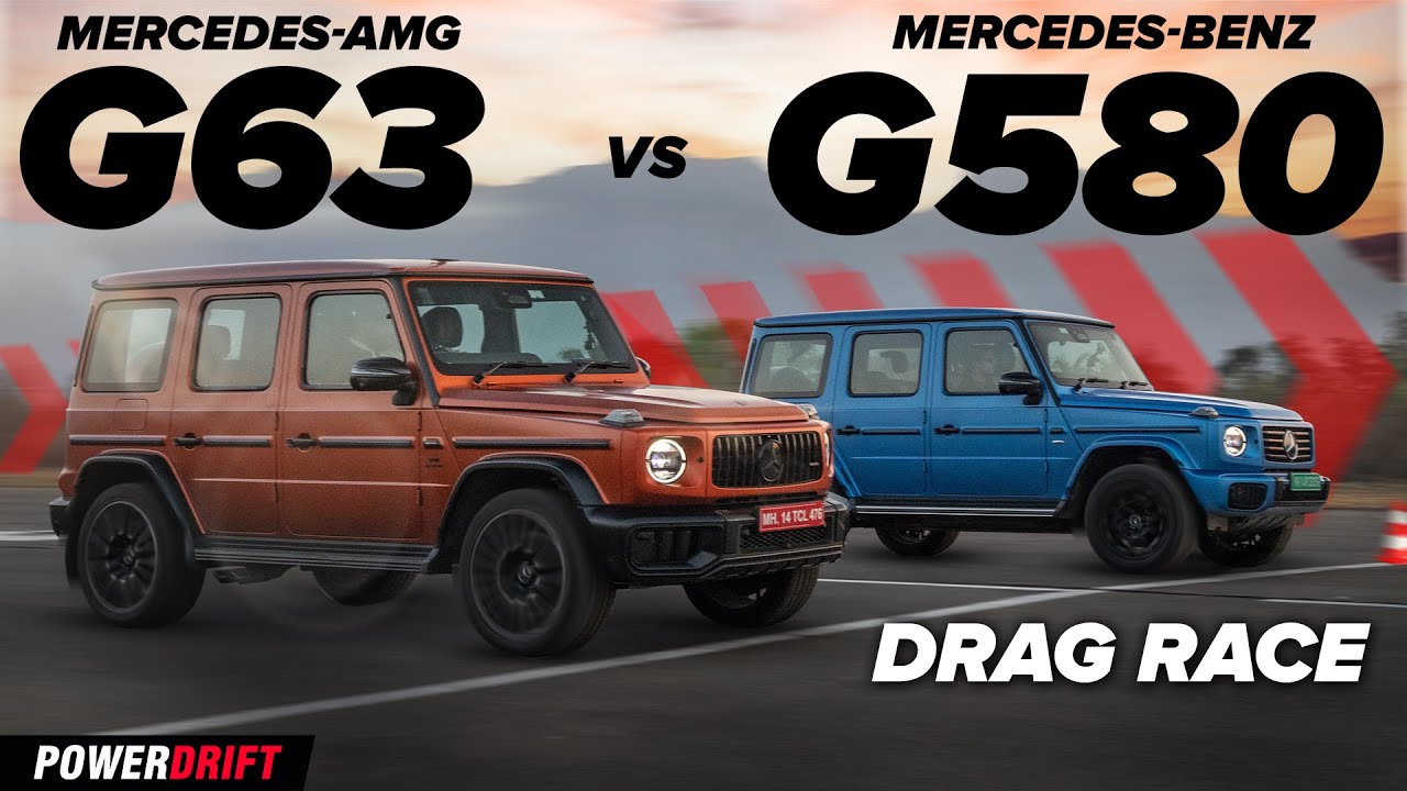 Top G Battle | G 580 vs G 63 AMG | Petrol Power vs Electric Power | Drag Race