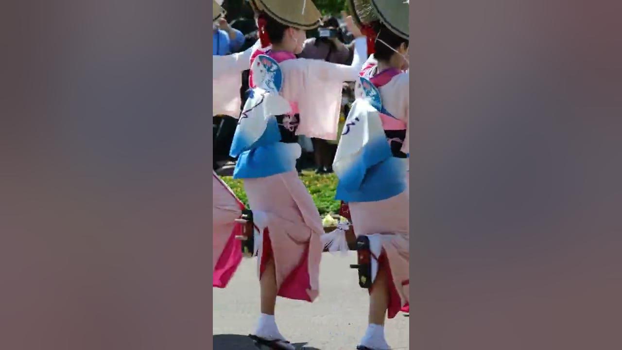 Japanese traditional dance Awa odori. #shorts