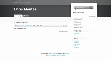WordPress Video Tutorial Series: Part 2 Posting in WordPress (1/2)