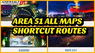 Asphalt 8, All Area 51 Maps Shortcut Routes Specially For Beginners 2023 screenshot 4