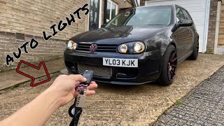 AUTO LIGHTS INSTALL ON VW GOLF MK4 GTI