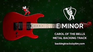 Carol of the Bells Metal Backing Track in E Minor | 75 BPM