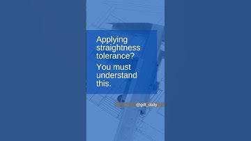 ISO 12780-1:2011 - Straightness #squibbchallenge  #gdandt #mechanicaldesign #solidworks