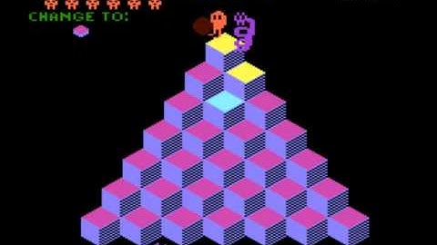 Atari 5200 qbert level 5-4 ... I hate when that happens!