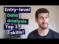 Data analysis careers | Top 3 skills for entry-level data analysts