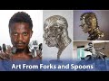 This African Artist is Creating Life-like Sculptures out of Spoons and Forks
