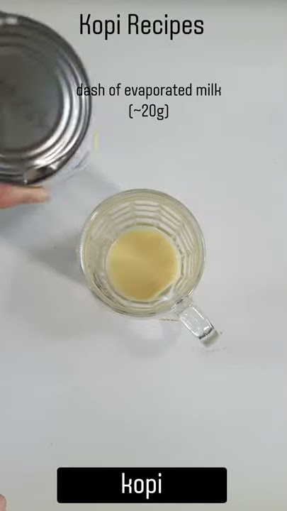 Kopi Recipe | Alliance Coffee's Kopi Recipes