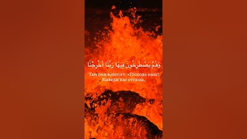 {وَهُمْ يَصْطَرِخُونَ فِيهَا رَبَّنَا أَخْرِجْنَا نَعْمَلْ صَالِحًا} سورة فاطر آية 37