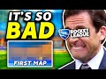 REACTING TO MY VERY FIRST ROCKET LEAGUE MAP