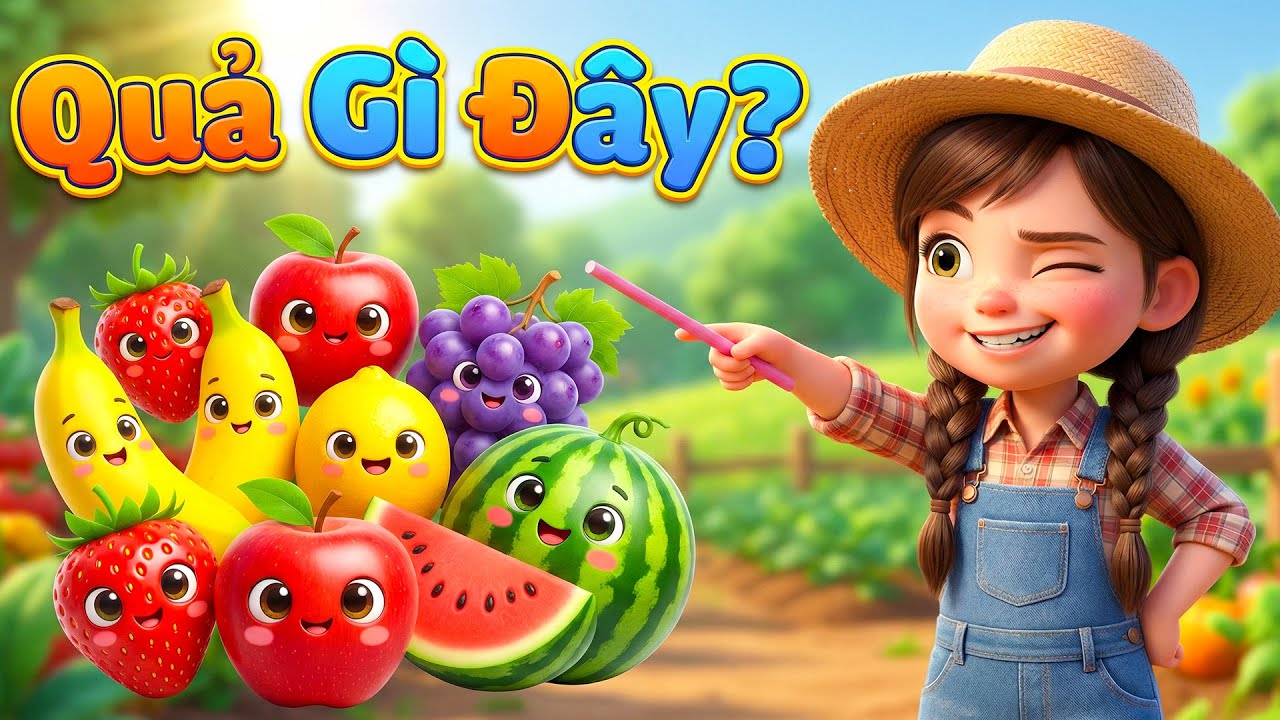 Quả Gì Đây? 🍎🍌🍉 | Bé Học Nhận Biết 21 Loại Trái Cây | Dạy Bé Sáng Dạ