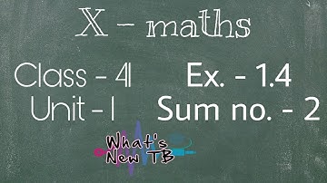 Class - 41 | 10th Maths | UNIT -1 | Relation & Function | Ex.-1.4 | Sum no.-2 - By Nivetha Bharathi