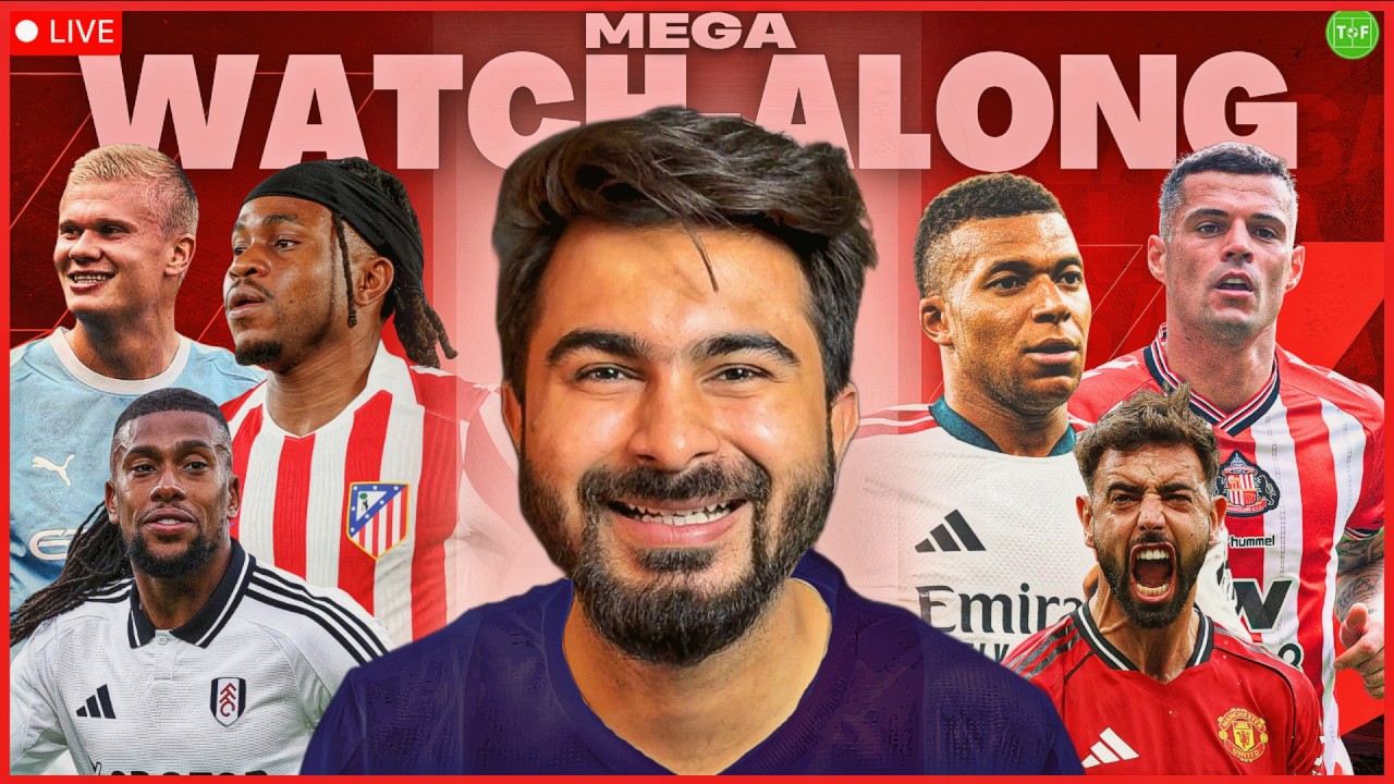 MEGA WATCHALONG! Atletico v Real Madrid | City v Sunderland | Fulham v Man United LIVE | TFHD