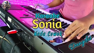 SONIA KARAOKE|Nada Cowok lengkap lirik| Dangdut KORG PA 600