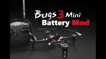 MJX BUGS 3 MINI BATTERY MOD Eachine EX2 inside flight test review DIY