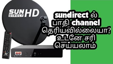 Sundirect dth channels problem how to solve in tamil