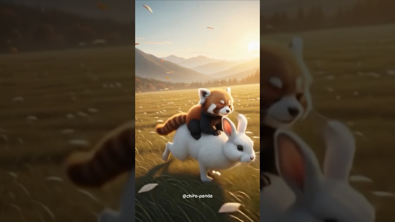 cerita anak panda merah & kelinci 