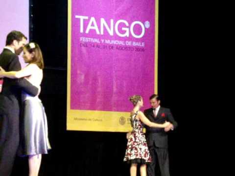 Juan Stefanides and Elli Karadimou in the semifinals of mundial de tango 2009