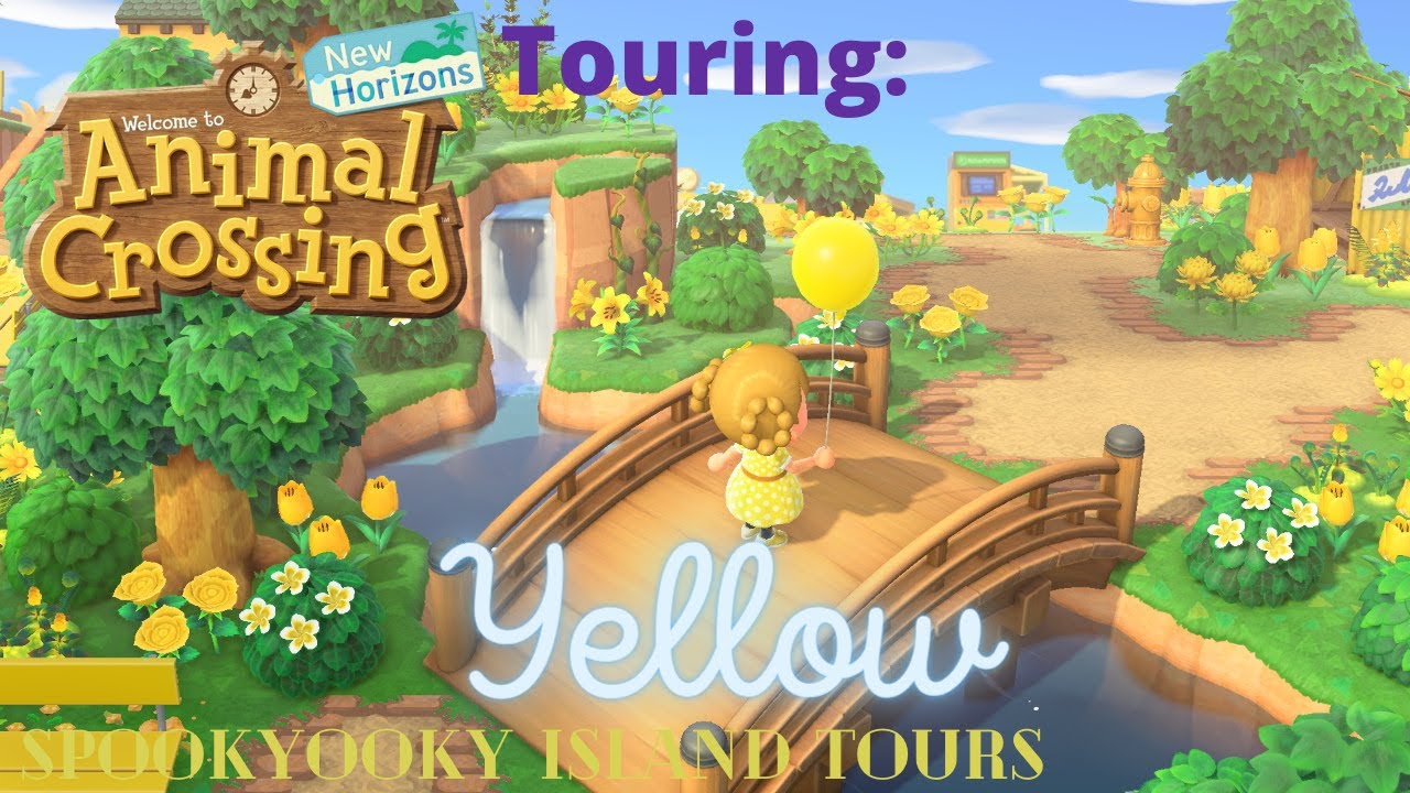 Spring Yellow A Smol Town/Natural Yellowcore Island ACNH Island Tours YouTube