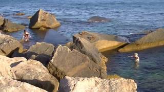 Единственный дикий пляж в Гаспре  Перевалы.  Жарим мидии. Wild beach in Yalta, fry mussels