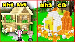 PANDA THỬ THÁCH XÂY NHÀ SINH TỒN BẰNG GỖ TRONG MINECRAFT*HEBI XÂY NHÀ AN TOÀN HAI TẦNG BẰNG GỖ