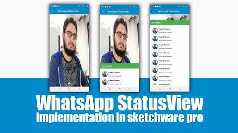 WhatsApp status view implementation in sketchware pro tutorial 54 | #sketchware pro