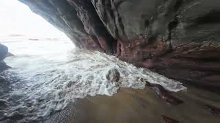 Exploring Deeper Part 2 Of The Hidden Sea Cave At Querim Beach, , North Goa