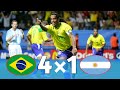 Brazil 4 × 1 Argentina | 2005 Confederation Cup Final  Highlights( Adriano,Kaka & Ronaldinho)
