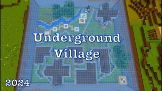 Minecraft: Underground Village & Several Houses Tutorial 🏠#minecraft #viral