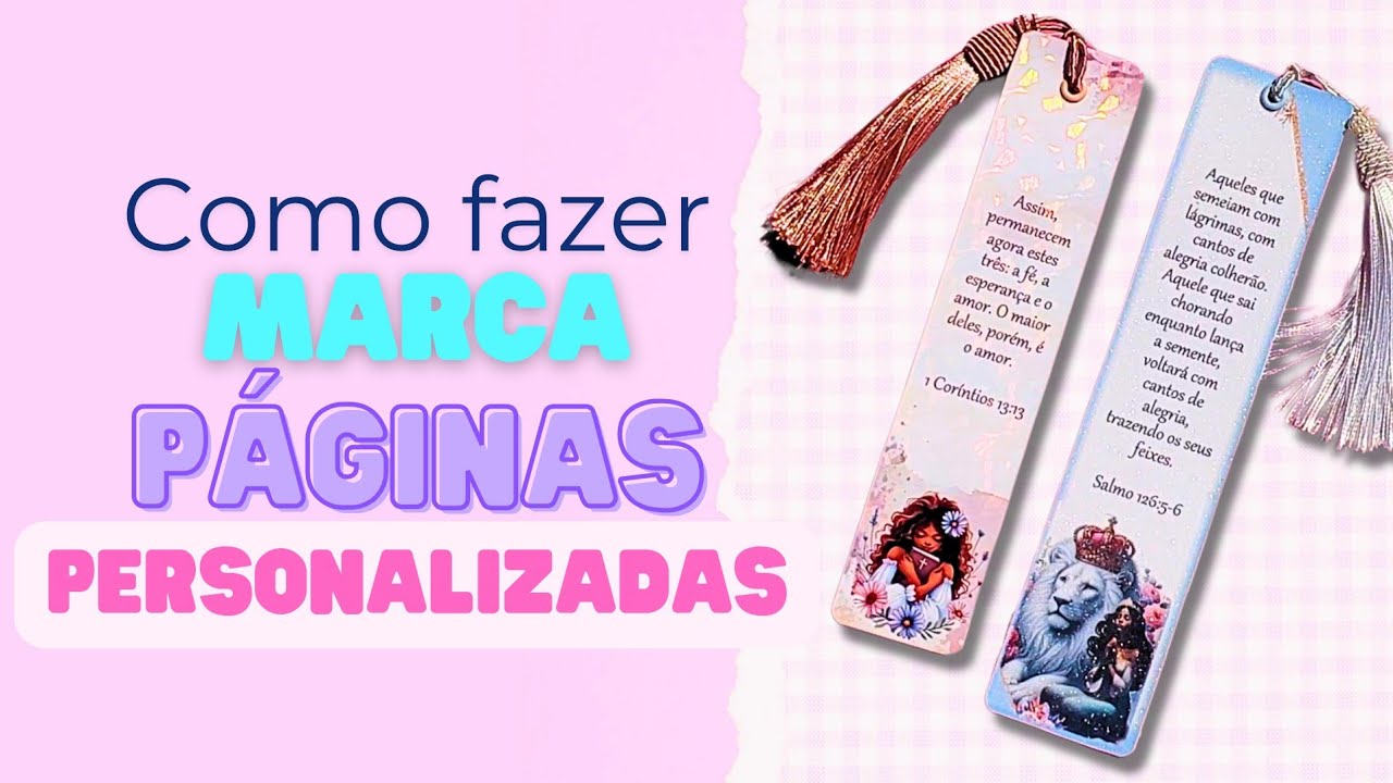 DIY MARCADOR DE PÁGINA LUXO - FÁCIL E RÁPIDO | ATELIÊ ENCANTO