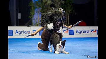 Jessica and Storm winning the World Championship in HTM 2022