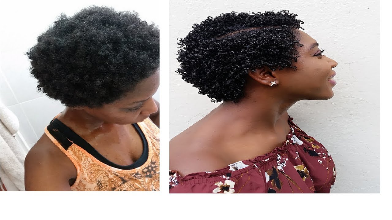 Natural Hair Style for Black Women-Defined Wash and Go ...