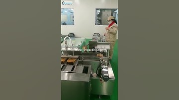Automatic bag sticks conveyor counting feeding cartoning machine bag counting device video
