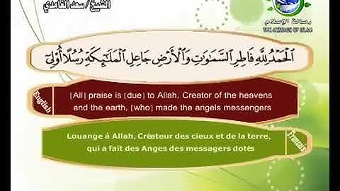 سورة فاطر سعد الغامدي رسالة الأسلام