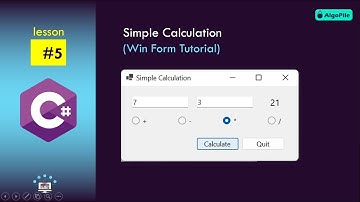 Simple Calculation  (Win Form Tutorial with C#, Lesson 5)