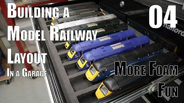 Building a Model Layout in the Garage  -Part 4 - Just so much foam fun