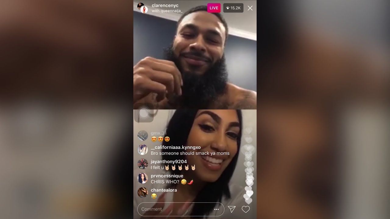 Queen naija on Instagram live with CLARENCENYC!!??😍 YouTube