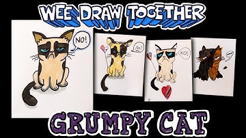 Learn to Draw Grumpy Cat - Wee Draw Together