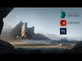 SPACE Concept Art in 3ds max + Corona Renderer + Photoshop | Timelapse | Быстрый концепт в 3ds max
