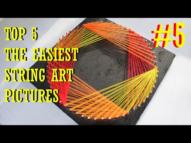 TOP 5 THE EASIEST STRING ART 5 | HEXAGON | DIY TUTORIAL