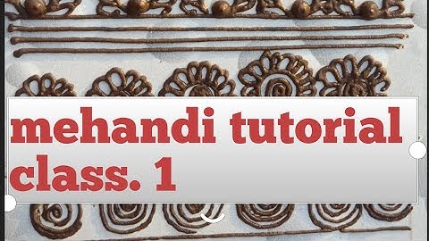 Henna Class for Beginners| Part 1 | Tips and tricks | basic henna elements by pooja janak