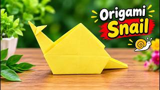 How to Make an Origami Snail 🐌 | Easy Paper Snail Tutorial