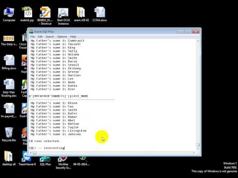 Oracle SQL Tutorial Bangladesh : SQL Distinct | Quotations