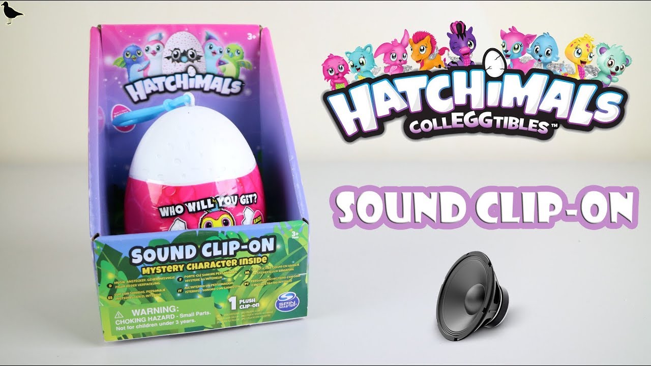 Spin Master Hatchimals Sound Clip-On Surprise Egg Mystery Character Plush Toy